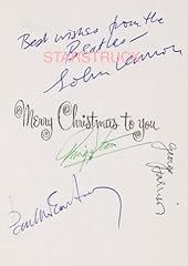 Beatles christmas card for sale  Delivered anywhere in UK