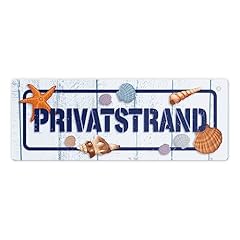 Privatstrand metallschild mari gebraucht kaufen  Wird an jeden Ort in Deutschland