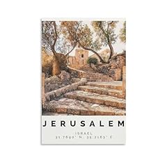 Jerusalem poster colorful for sale  Delivered anywhere in USA 