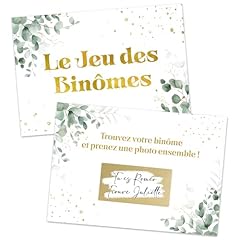 50cartes jeu binômes d'occasion  Livré partout en France