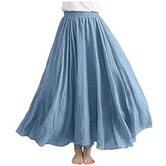 Cotton linen skirt for sale  Delivered anywhere in UK