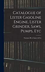 Used, Catalogue of Lister Gasoline Engine, Lister Grinder, for sale  Delivered anywhere in UK