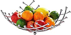St@llion Chrome Lattice Fruit Bowl, Vegetable Basket for sale  Delivered anywhere in UK