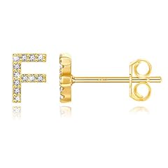 Initial earring cubic for sale  Delivered anywhere in USA 