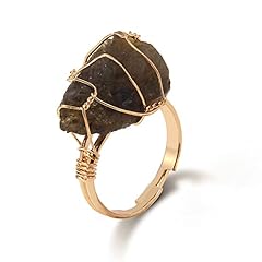 Women Natural Stone Ring - Irregular Smoky Quartz Rings, used for sale  Delivered anywhere in UK