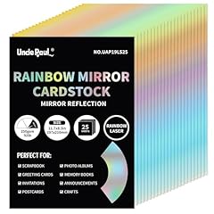 Rainbow mirror cardstock for sale  Delivered anywhere in UK