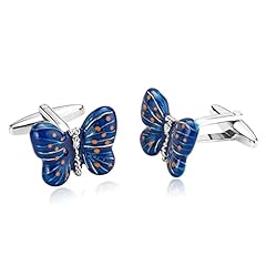 Navy blue cufflinks for sale  Delivered anywhere in UK