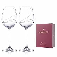 Diamante wine glasses for sale  Delivered anywhere in UK