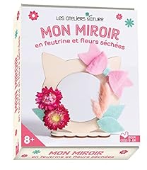 Miroir feutrine fleurs d'occasion  Livré partout en France