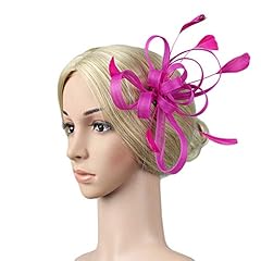 Women feather fascinator for sale  Delivered anywhere in UK