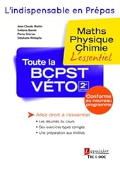 Bcpst véto année d'occasion  Livré partout en France
