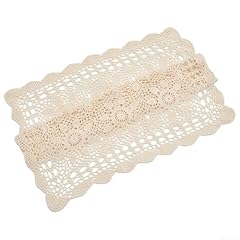 Copritavolo vintage pizzo usato  Spedito ovunque in Italia 