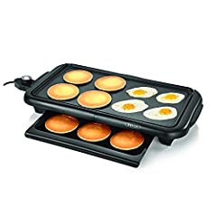 BELLA Electric Griddle w Warming Tray, Make 8 Pancakes, used for sale  Delivered anywhere in USA 