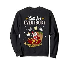 Cats For Everybody Cat Christmas Ugly Christmas Sweatshirt for sale  Delivered anywhere in USA 