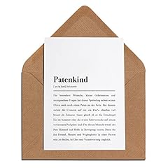 Patenkind karte umschlag gebraucht kaufen  Wird an jeden Ort in Deutschland