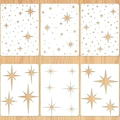 6pcs star stencils for sale  Delivered anywhere in UK