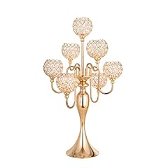 Gold candelabra crystal for sale  Delivered anywhere in USA 