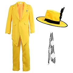 Costume maschera giallo usato  Spedito ovunque in Italia 