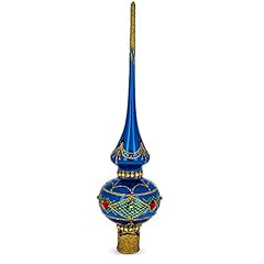 Blue gold ornate for sale  Delivered anywhere in USA 