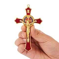 Benedict crucifix red for sale  Delivered anywhere in USA 