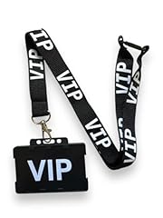 Black vip lanyard for sale  Delivered anywhere in UK