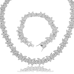 Butterfly cuban necklace for sale  Delivered anywhere in USA 