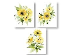 Sunflowers watercolor wall for sale  Delivered anywhere in USA 