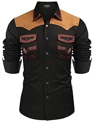 Coofandy men western for sale  Delivered anywhere in UK