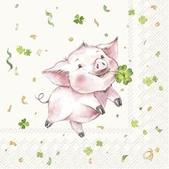 Napkins lucky pig for sale  Delivered anywhere in UK