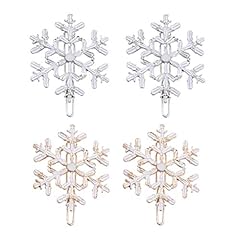 Lurrose 4pcs snowflake for sale  Delivered anywhere in Ireland