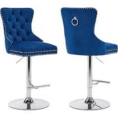 Blue velvet swivel for sale  Delivered anywhere in USA 