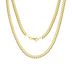 Nuragold 14k Yellow Gold 4mm Solid Miami Cuban Link for sale  Delivered anywhere in USA 