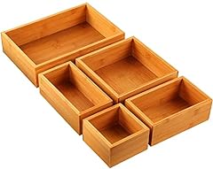 Piece bamboo drawer for sale  Delivered anywhere in USA 