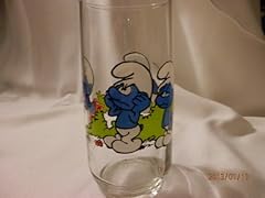 Smurf glass 1982 for sale  Delivered anywhere in USA 