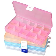 4PCS Clear Bead Storage Box Earring Jewelry Organizer for sale  Delivered anywhere in Ireland