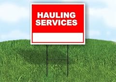 Hauling services write for sale  Delivered anywhere in USA 