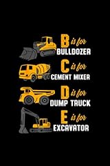 Bulldozer Cement Mixer Dump Truck and Excavator Notebook, used for sale  Delivered anywhere in UK