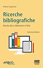 Ricerche bibliografiche. banch usato  Spedito ovunque in Italia 