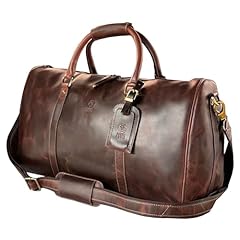 Leather duffel bags for sale  Delivered anywhere in Ireland