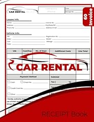 Car rental receipt for sale  Delivered anywhere in UK