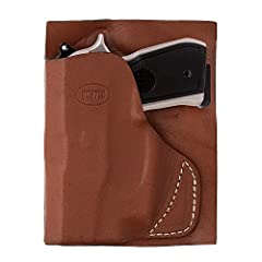 Hunter Company Pocket Holster | Gun Holster Pistol Case | Holsters for Concealed Carry | Fits Davis Derringers D25/D32/P32 | Leather Holster Made in USA | Chestnut Tan, used for sale  Delivered anywhere in USA 