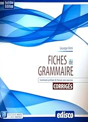 Corriges fiches grammaire. usato  Spedito ovunque in Italia 