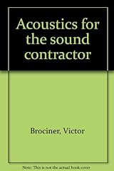 Acoustics sound contractor for sale  Delivered anywhere in USA 