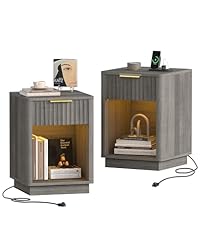 Akxomel fluted nightstands for sale  Delivered anywhere in USA 