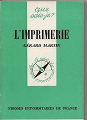 Imprimerie gérard martin d'occasion  Livré partout en France