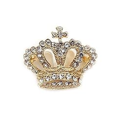 Crown brooch crown for sale  Delivered anywhere in UK