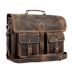 Leather briefcase inch for sale  Delivered anywhere in USA 