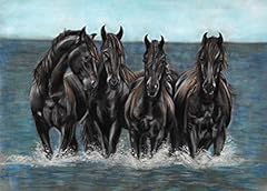 Sea horses art for sale  Delivered anywhere in UK