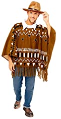 Adult western poncho for sale  Delivered anywhere in UK