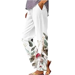 Linen trousers women for sale  Delivered anywhere in UK